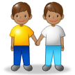 Men Holding Hands: Medium Skin Tone on Samsung Experience 8.1