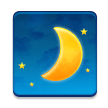 Waxing Crescent Moon on Samsung Experience 8.1