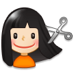 Woman Getting Haircut: Light Skin Tone on Samsung Experience 8.1