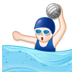 Woman Playing Water Polo on Samsung Experience 8.1
