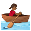 Woman Rowing Boat: Medium-Dark Skin Tone on Samsung Experience 8.1