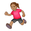 Woman Running: Medium Skin Tone on Samsung Experience 8.1