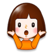 Woman Shrugging on Samsung Experience 8.1