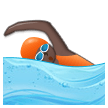 Woman Swimming: Dark Skin Tone on Samsung Experience 8.1