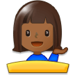 Woman Tipping Hand: Medium-Dark Skin Tone on Samsung Experience 8.1