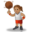 Woman Bouncing Ball: Medium Skin Tone on Samsung Experience 8.1
