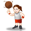 Woman Bouncing Ball on Samsung Experience 8.1