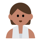 Person in Steamy Room: Medium Skin Tone on Toss Face (ν μ€νμ΄μ€) February 2022