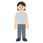 Person Standing: Light Skin Tone on Toss Face (ν μ€νμ΄μ€) February 2022