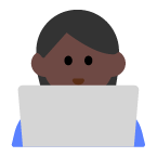 Technologist: Dark Skin Tone on Toss Face (ν μ€νμ΄μ€) February 2022