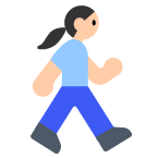 Woman Walking: Light Skin Tone on Toss Face (ํ ์คํ์ด์ค) February 2022
