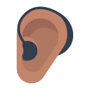 Ear with Hearing Aid: Medium Skin Tone on Toss Face (ํ ์คํ์ด์ค) 1.3