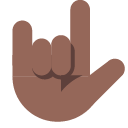Love-You Gesture: Medium-Dark Skin Tone on Toss Face (ν μ€νμ΄μ€) 1.3
