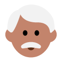 Man: Medium Skin Tone, White Hair on Toss Face (ํ ์คํ์ด์ค) 1.3