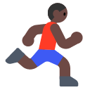 Man Running: Dark Skin Tone on Toss Face (ํ ์คํ์ด์ค) 1.3