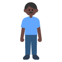 Man Standing: Dark Skin Tone on Toss Face (ํ ์คํ์ด์ค) 1.3