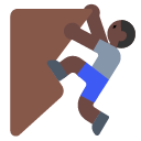 Person Climbing: Dark Skin Tone on Toss Face (ν μ€νμ΄μ€) 1.3