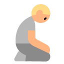 Person Kneeling: Medium-Light Skin Tone on Toss Face (ν μ€νμ΄μ€) 1.3