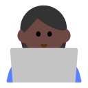 Technologist: Dark Skin Tone on Toss Face (ν μ€νμ΄μ€) 1.3