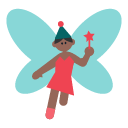 Woman Fairy: Medium-Dark Skin Tone on Toss Face (ν μ€νμ΄μ€) 1.3