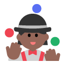 Woman Juggling: Medium-Dark Skin Tone on Toss Face (ํ ์คํ์ด์ค) 1.3
