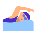 Woman Swimming: Medium-Light Skin Tone on Toss Face (ν μ€νμ΄μ€) 1.3
