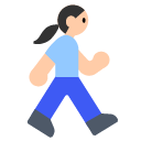 Woman Walking: Light Skin Tone on Toss Face (ν μ€νμ΄μ€) 1.3