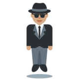 Person in Suit Levitating: Medium Skin Tone on Twitter Twemoji 2.3