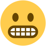 Grimacing Face on Twitter Twemoji 2.4