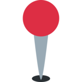 Round Pushpin on Twitter Twemoji 2.4