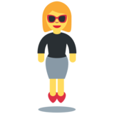 Woman in Suit Levitating on Twitter Twemoji 2.4