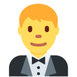 Person in Tuxedo on Twitter Twemoji 2.5