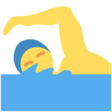 Person Swimming on Twitter Twemoji 2.5