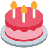 Birthday Cake on Twitter Twemoji 2.6