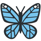 Butterfly on Twitter Twemoji 2.6
