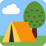 Camping on Twitter Twemoji 2.6