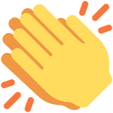 Clapping Hands on Twitter Twemoji 2.6