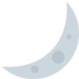 Crescent Moon on Twitter Twemoji 2.6