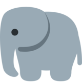 Elephant on Twitter Twemoji 2.6