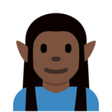 Elf: Dark Skin Tone on Twitter Twemoji 2.6