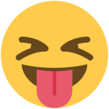 Squinting Face with Tongue on Twitter Twemoji 2.6