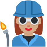 Woman Factory Worker: Medium Skin Tone on Twitter Twemoji 2.6