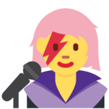 Woman Singer on Twitter Twemoji 2.6