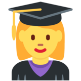 Woman Student on Twitter Twemoji 2.6