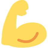 Flexed Biceps on Twitter Twemoji 2.6