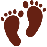 Footprints on Twitter Twemoji 2.6