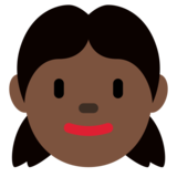 Girl: Dark Skin Tone on Twitter Twemoji 2.6