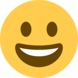 Grinning Face on Twitter Twemoji 2.6