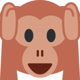 Hear-No-Evil Monkey on Twitter Twemoji 2.6