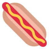 Hot Dog on Twitter Twemoji 2.6